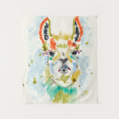 Hifi Llama - Portrait Wandteppich (Vorderseite)