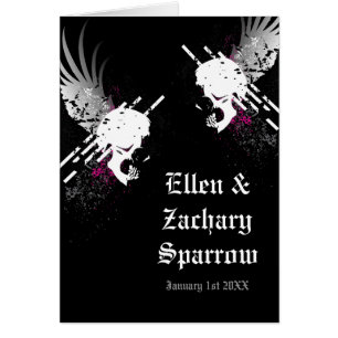 Hifi-Piratenschädel Hochzeitseinladungen