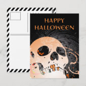 Hifi-Schädel 2 Postkarte (Vorne/Hinten)