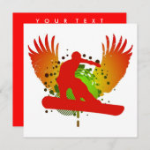 HifiSnowboarder Einladung (Vorne/Hinten)