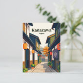 Higashi Chaya District Gasse Japans Postkarte (Stehend Vorderseite)
