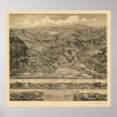 Higganum, CT Panoramic Map - 1881 Poster (Vorne)
