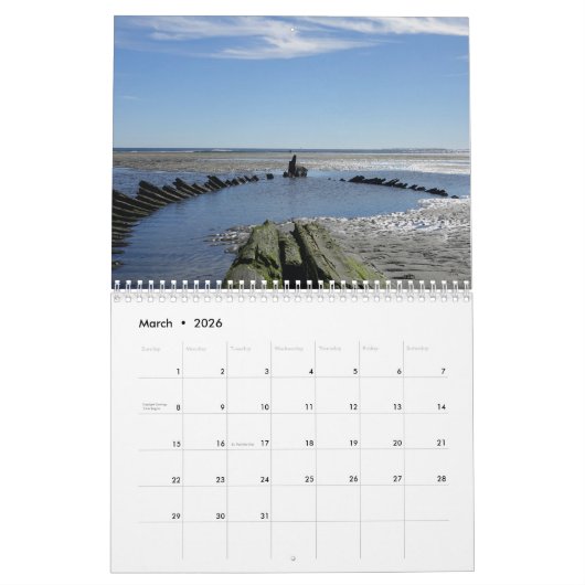Higgins Beach 2020 Kalender (Mär 2026)