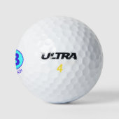 Higgins Beach Oval Blue Aqua Personalisiert Golfball (Logo)