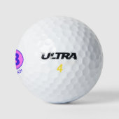 Higgins Beach Oval Blue Pink Personalisiert Golfball (Logo)