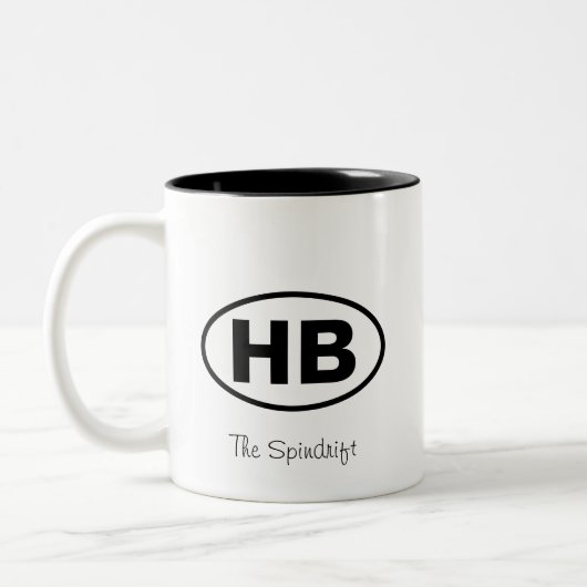 Higgins Beach Oval Hütte Zweifarbige Tasse (Links)