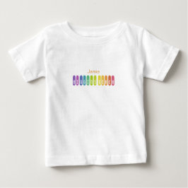 Higgins Beach Rainbow Typografie Personalisiert Baby T-shirt