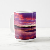 Higgins Beach Sunrise Panorama Name Monogramm Kaffeetasse (Vorderseite Links)