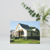 Higgins Beach Vintage Hütte Postcard Morgens Postkarte (Stehend Vorderseite)