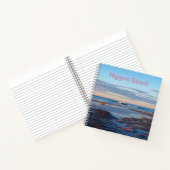 Higgins Beach Zen Morning Pink Typografy Name Notizblock (Innenseite)