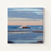 Higgins Beach Zen Morning Pink Typografy Name Notizblock (Rückseite)