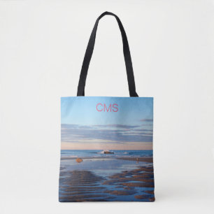 Higgins Beach Zen Ocean Sunrise Rosa Name Tasche