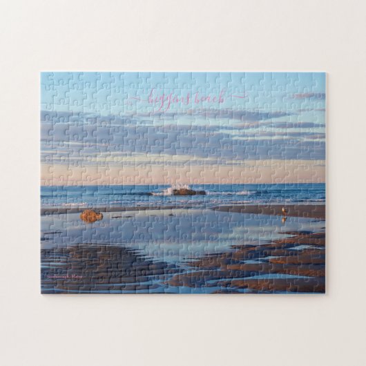 Higgins Beach Zen Sunrise Gezeitenpool Reflektione Puzzle (Horizontal)