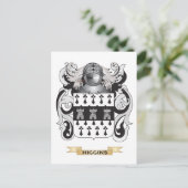 Higgins Coat of Arms (Familienwappen) Postkarte (Stehend Vorderseite)