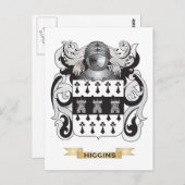 Higgins Coat of Arms (Familienwappen) Postkarte (Vorne/Hinten)