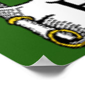 Higgins Coat of Arms Irish Flag Print Poster (Ecke)
