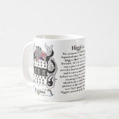Higgins Familien-Wappen Tasse (Vorderseite Links)