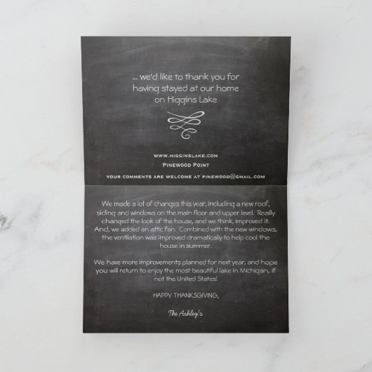 Higgins Lake Feiertagskarte (Innenseite)