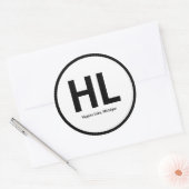 Higgins Lake Initials Sticker (Umschlag)