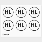Higgins Lake Initials Sticker (Blatt)