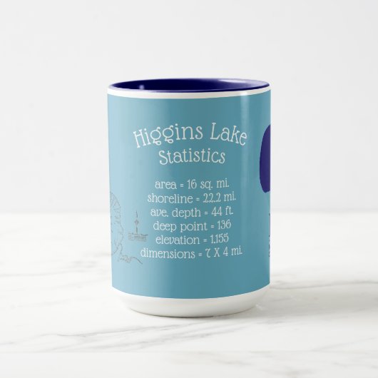 Higgins Lake Stats Tasse (Zentrum)