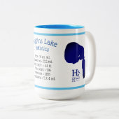 Higgins Lake Stats Zweifarbige Tasse (VorderseiteRechts)
