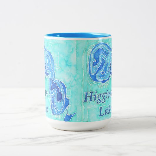 Higgins Lake Tasse von Original Malerei (Mittel)