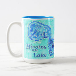 Higgins Lake Tasse von Original Malerei