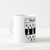 Higgins Wappen/Familienwappen Kaffeetasse (Vorderseite Links)