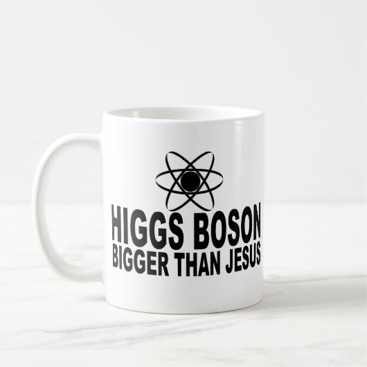 Higgs Boson größer als Jesus Kaffeetasse (Links)