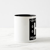 Higgs Boson (linkshändig) Zweifarbige Tasse (Mittel)