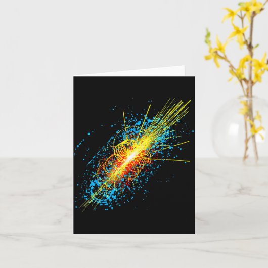 Higgs Boson Particle Quantum Theory Sci Fi Shirt F Karte (Gelbe Blume)