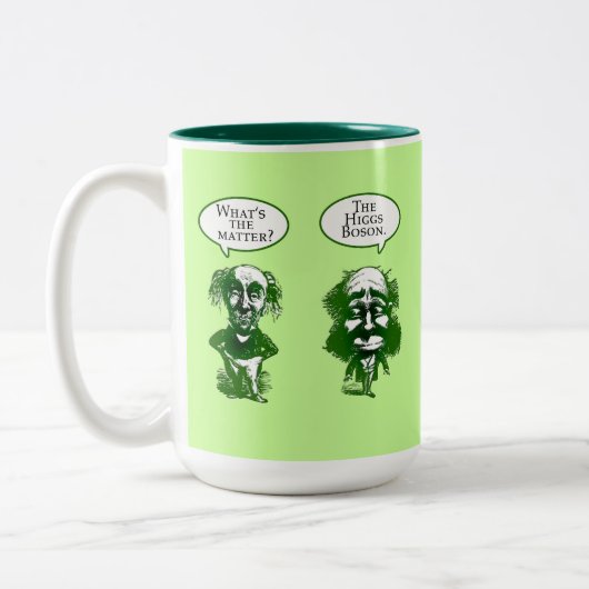 Higgs Boson-Physik-Spaß-Geschenke Zweifarbige Tasse (Links)