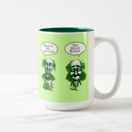 Higgs Boson-Physik-Spaß-Geschenke Zweifarbige Tasse (Rechts)