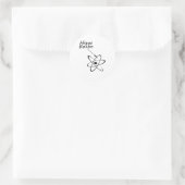 Higgs Boson Runder Aufkleber (Tasche)