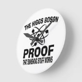 Higgs Boson Smashing Stuff Works Runde Wanduhr (Winkel)