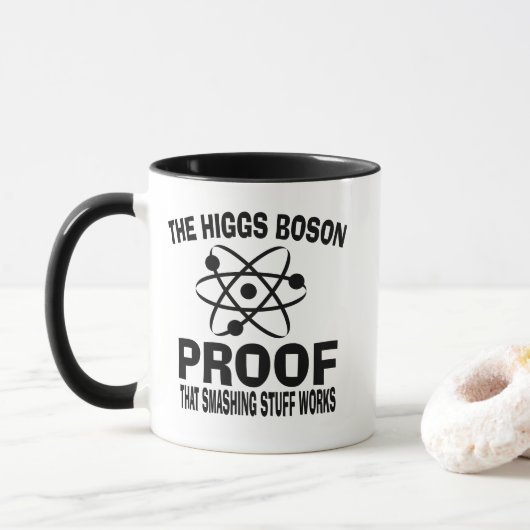 Higgs Boson Smashing Stuff Works Tasse (Mit Donut)