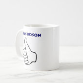 Higgs Boson-Tasse Kaffeetasse (Vorderseite Links)