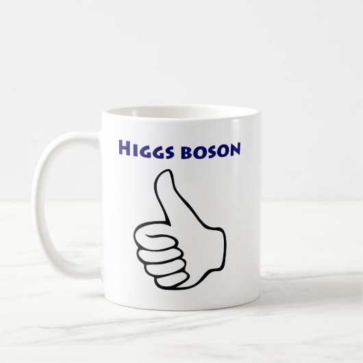 Higgs Boson-Tasse Kaffeetasse (Links)