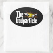 Higgs Boson The Godteilchen - Funny Physical Nerd Ovaler Aufkleber (Tasche)