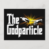 Higgs Boson The Godteilchen - Funny Physical Nerd Postkarte (Vorderseite)