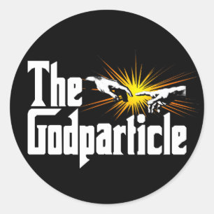 Higgs Boson The Godteilchen - Funny Physical Nerd Runder Aufkleber