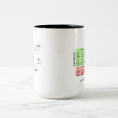 Higgs Boson v1b Zweifarbige Tasse (Mittel)