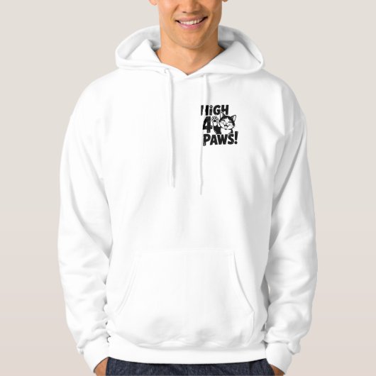 High 4 Paws Cat Hoodie (Vorderseite)