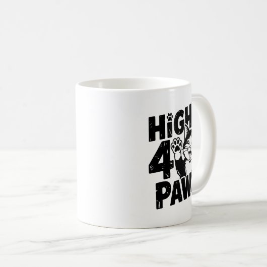 High 4 Paws Cat Kaffeetasse (VorderseiteRechts)