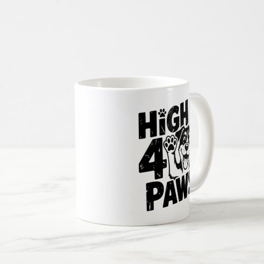 High 4 Paws Dog Kaffeetasse (VorderseiteRechts)