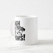 High 4 Paws Dog Kaffeetasse (Vorderseite Links)
