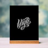 High - acrylschild (Neutral)