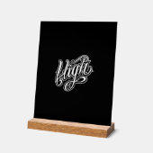 High - acrylschild (Winkel)