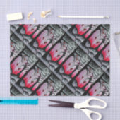 High and Dry Hearts Trees Goth Hearts Fantasy Art Seidenpapier (Handwerk)